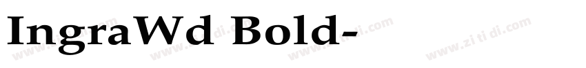 IngraWd Bold字体转换